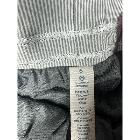 Lululemon Drawstring Jogger Pants  Size 6 Black Grey Women’s - Picture 2 of 10